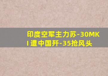 印度空军主力苏-30MKI 遭中国歼-35抢风头